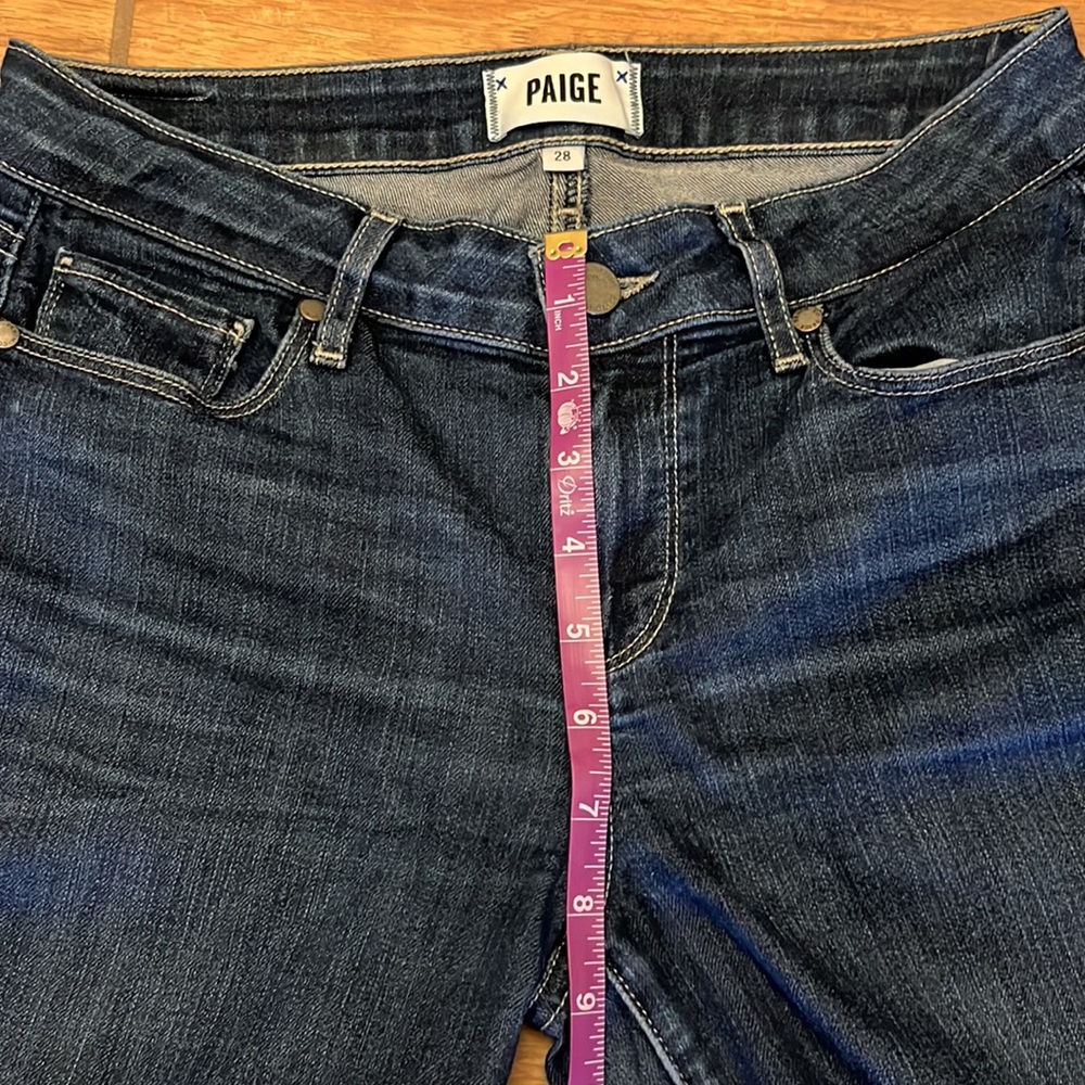 Paige Skinny Jeans Dark Blue 28 - Picture 9 of 10